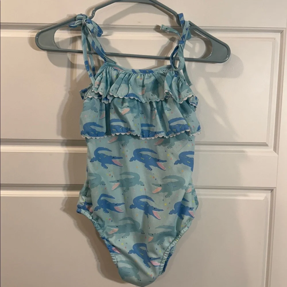 Smockingbird alligator swimsuit size 8
